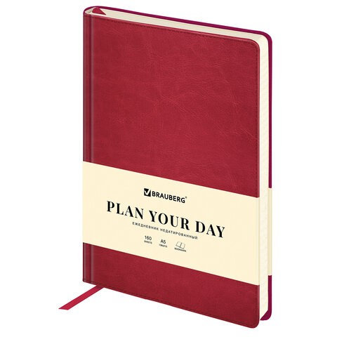 Ежедневник недатированный А5 Brauberg Status 160 листов 113364 , 